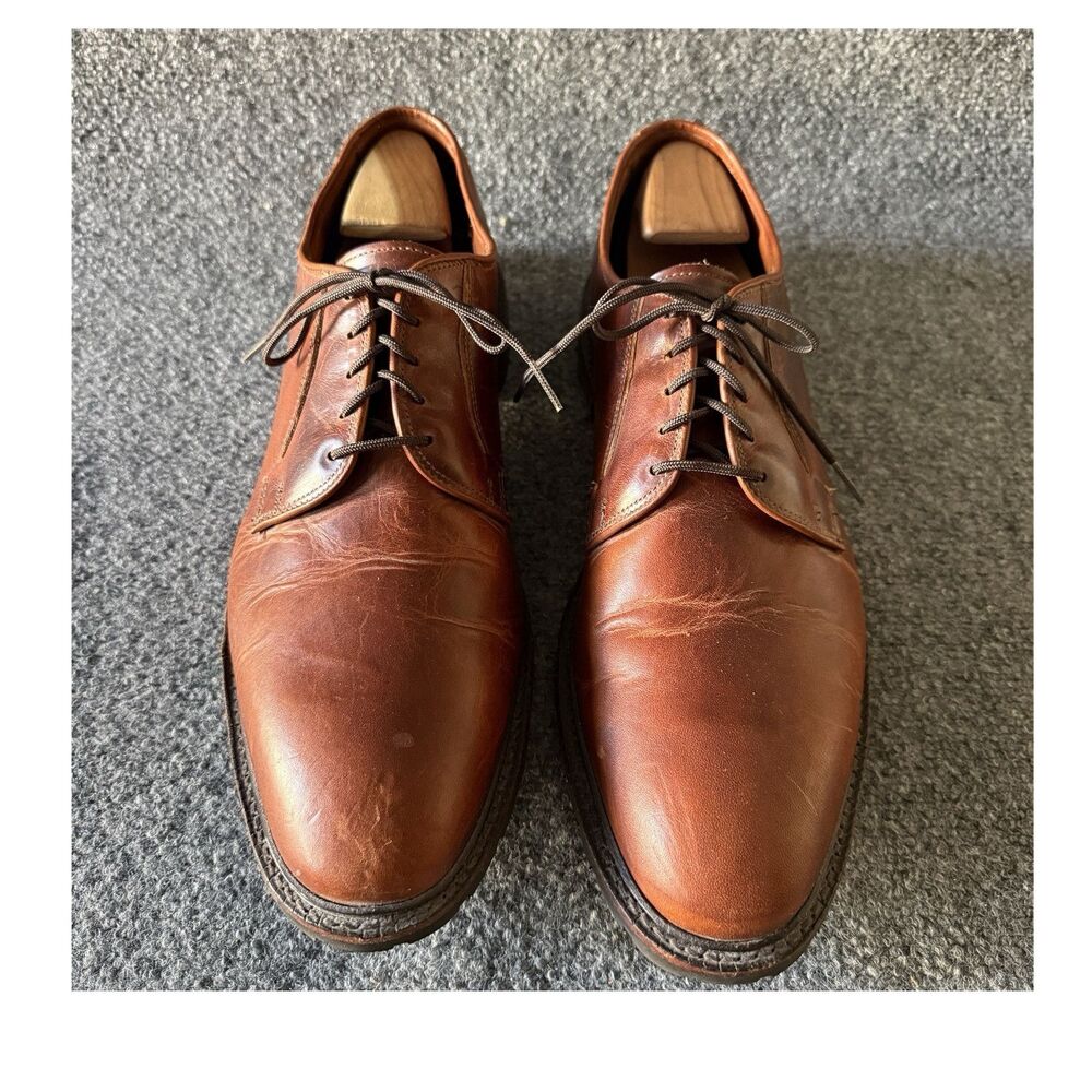 Allen Edmonds Black Hills Brown Leather Derby Dress Shoes Men's Size 14